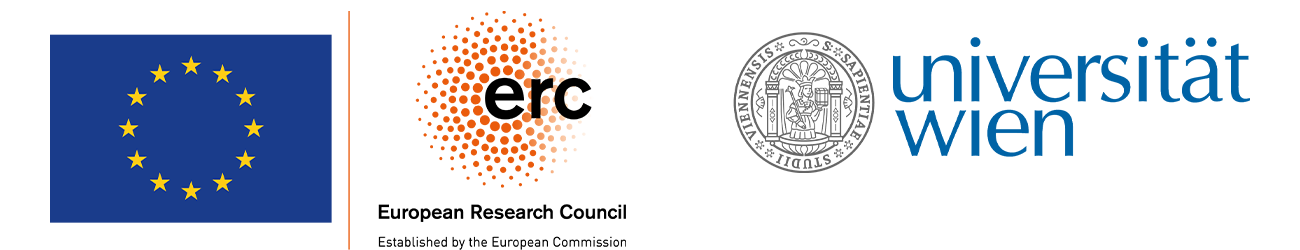 Logos of the European Research Council and the University of Vienna.