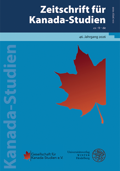 Zeitschrift für Kanada-Studien, Volume 46 (76). 